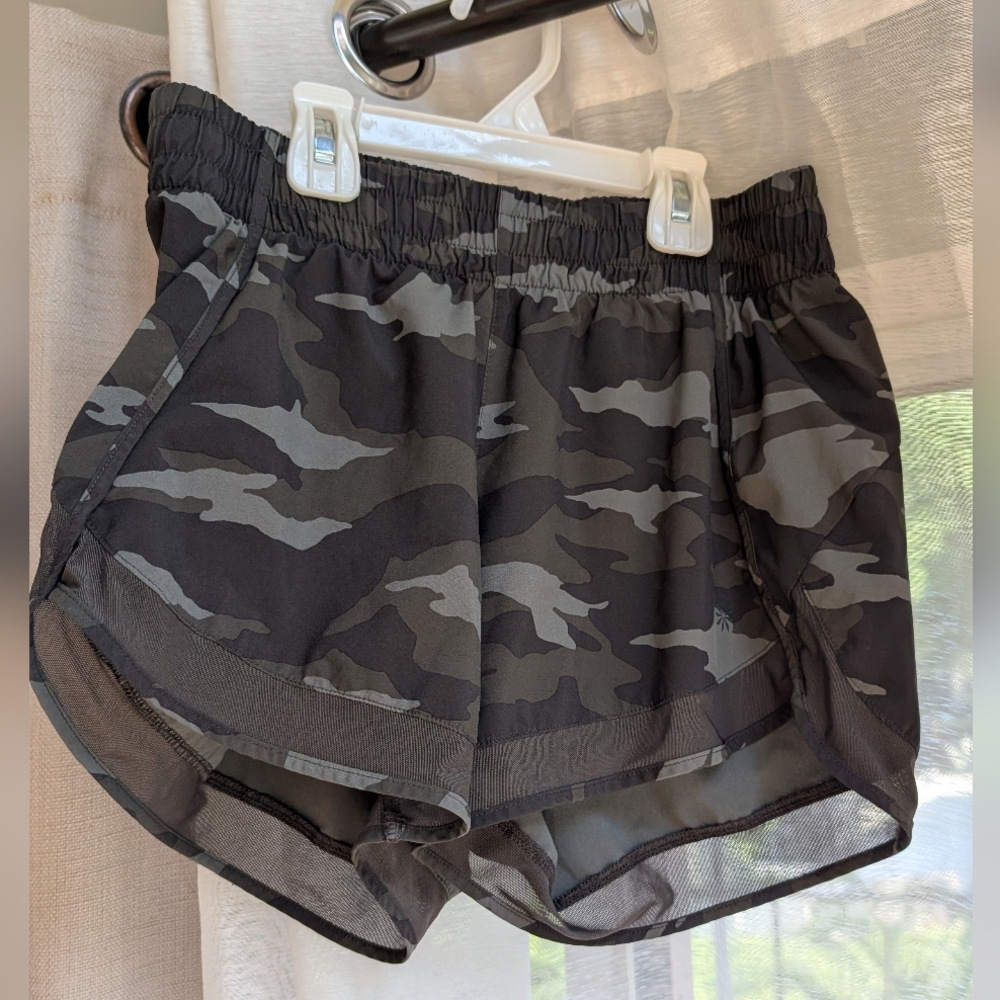 Athleta Camo Running Shorts
